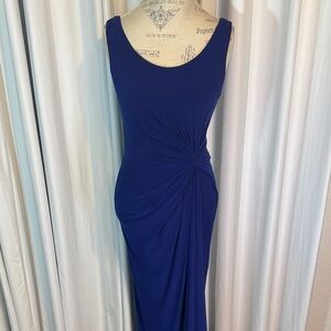 Lauren Ralph Lauren Chic Royal Blue Sleeveless Maxi Dress